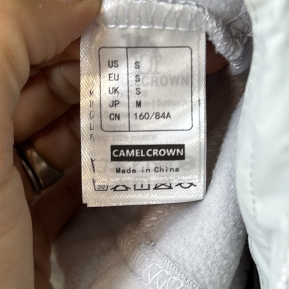 Camel Crown | White & Silver Waterproof Ski Jacket, Size S, NWT - Picture 6 of 14
